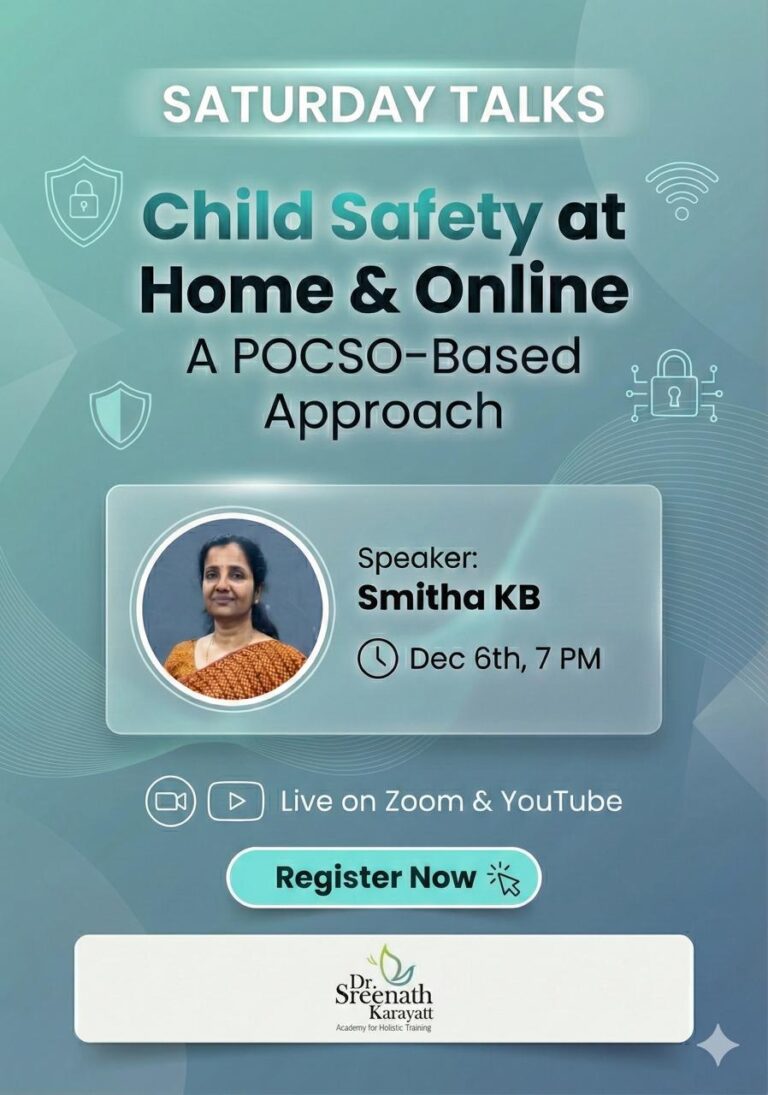 Saturday Talks – Child Safety at Home & Online : A POCSO-Based Approach